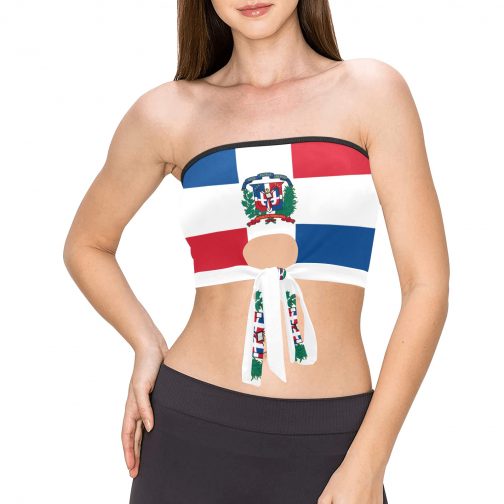 Dominican Republic Flag Bandeau Top