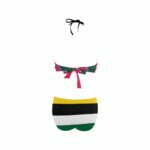 Dominica Flag Women's Fringe One Piece Swimsuit