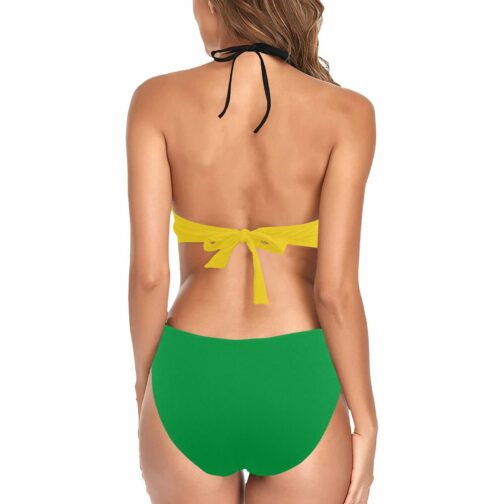 Guyana Flag Women's Fringe One Piece Swimsuit