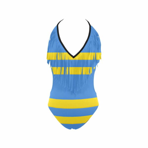 Aruba Flag Women's Fringe One Piece Swimsuit