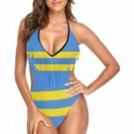 Aruba Flag Women's Fringe One Piece Swimsuit