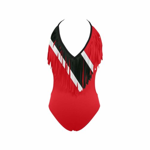 Trinidad and Tobago Flag Women's Fringe One Piece Swimsuit
