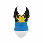 Antigua and Barbuda Flag Women's Fringe One Piece Swimsuit