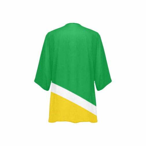 Guyana Flag Women’s Kimono Chiffon Cover Up