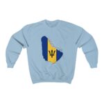 Barbados Island Flag Unisex Crewneck Sweatshirt