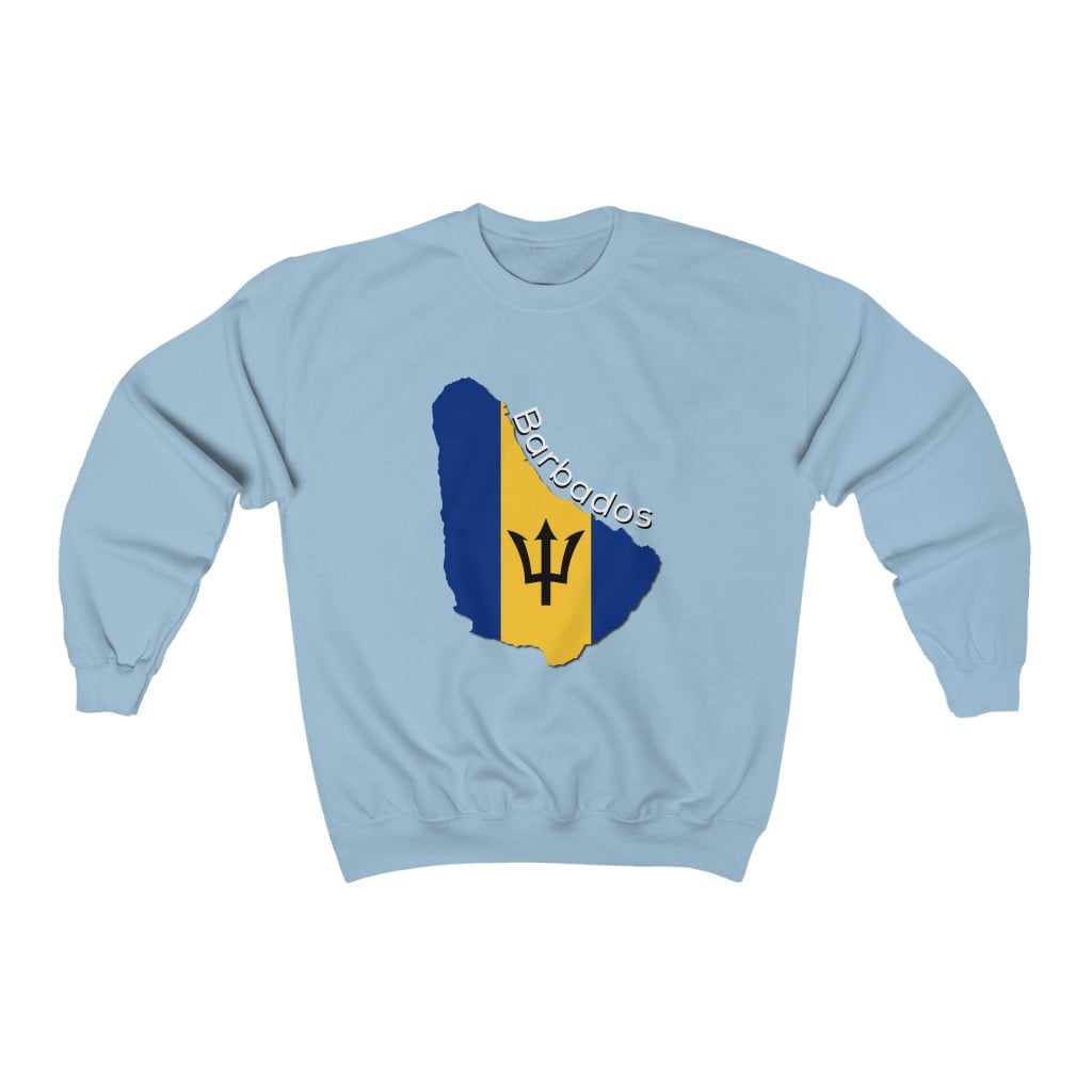 Barbados Island Flag Unisex Crewneck Sweatshirt