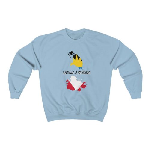 Antigua and Barbuda Island Flag Unisex Crewneck Sweatshirt