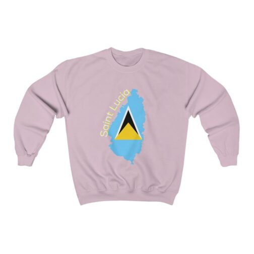 Saint Lucia Island Flag Unisex Crewneck Sweatshirt