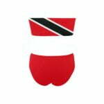 Trinidad and Tobago Flag Chest Wrap Bikini Swimsuit
