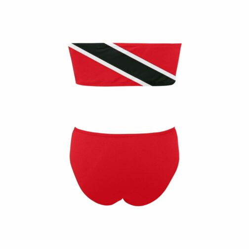 Trinidad and Tobago Flag Chest Wrap Bikini Swimsuit