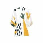Pine Motif Women’s Kimono Chiffon Cover Up