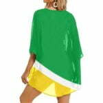 Guyana Flag Women’s Kimono Chiffon Cover Up