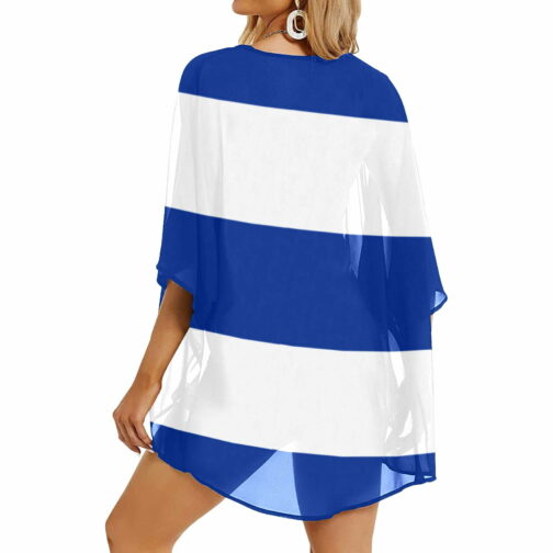 Cuba Flag Women’s Kimono Chiffon Cover Up