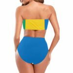 Saint Vincent and The Grenadines Flag Chest Wrap Bikini Swimsuit