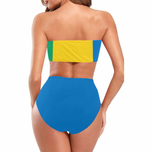 Saint Vincent and The Grenadines Flag Chest Wrap Bikini Swimsuit