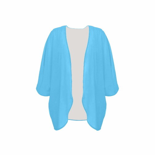 Saint Lucia Flag Women’s Kimono Chiffon Cover Up