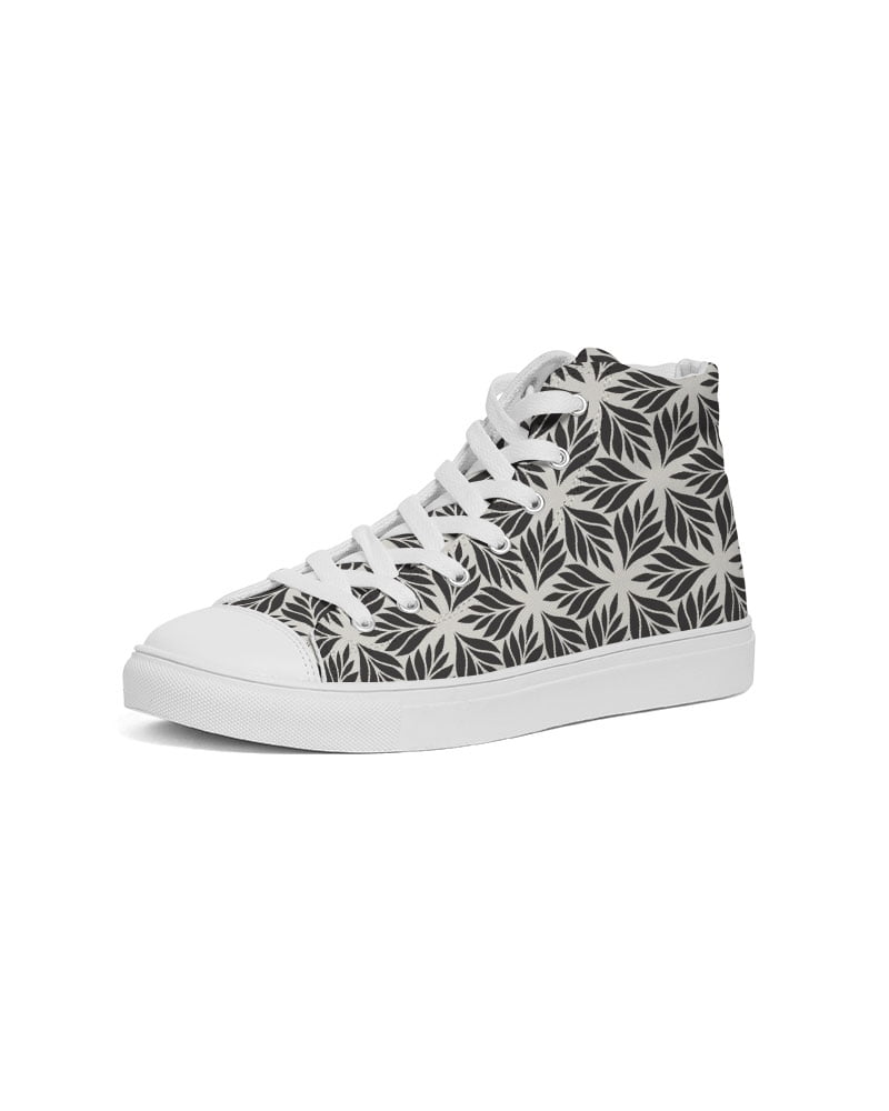 Leaf Geo Men’s High-Top Sneakers | Caribbean Kulture Creations