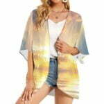 Sunset Women’s Kimono Chiffon Cover Up