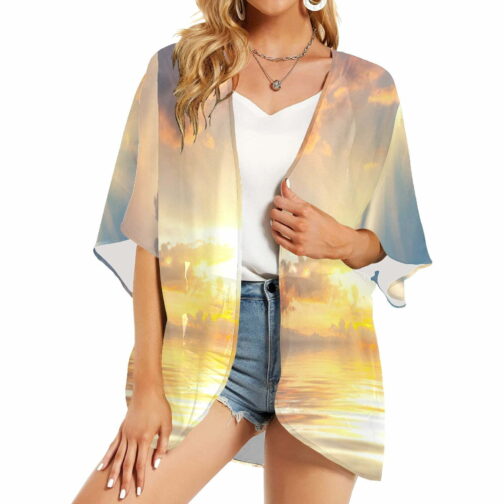 Sunset Women’s Kimono Chiffon Cover Up