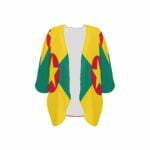 Grenada Flag Women’s Kimono Chiffon Cover Up