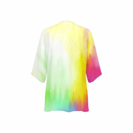 Tie Dye Women's Kimono Chiffon Cover Up