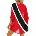 Trinidad and Tobago Flag Women’s Kimono Chiffon Cover Up