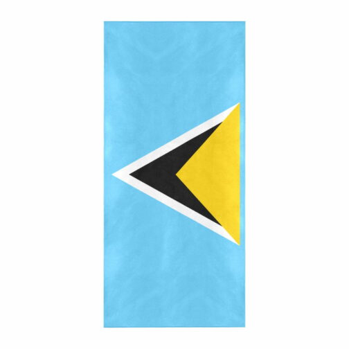 Saint Lucia Flag Beach Towel 32" x 71"