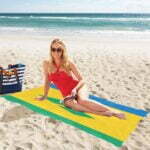 Saint Vincent and the Grenadines Flag Beach Towel 32" x 71"