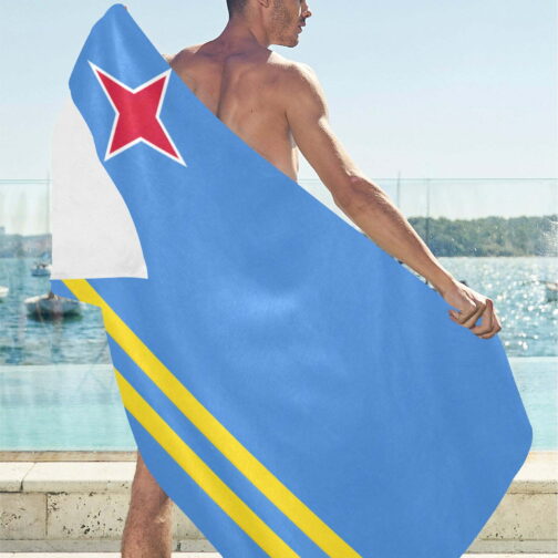 Aruba Flag Beach Towel 32" x 71"