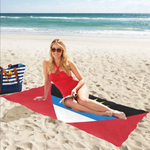 Antigua and Barbuda Flag Beach Towel 32" x 71"