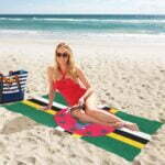 Dominica Flag Beach Towel 32" x 71"