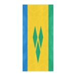 Saint Vincent and the Grenadines Flag Beach Towel 32" x 71"