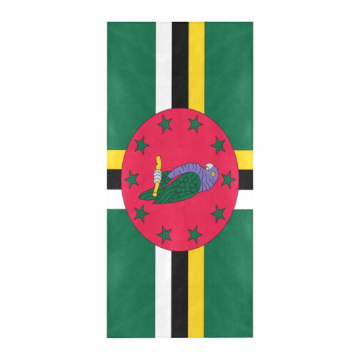 Dominica Flag Beach Towel 32" x 71"