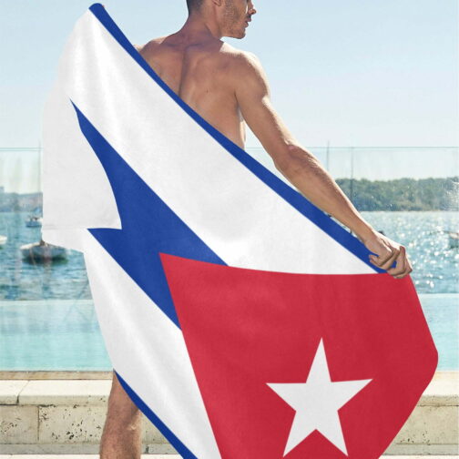 Cuba Flag Beach Towel 32" x 71"