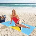 Saint Lucia Flag Beach Towel 32" x 71"