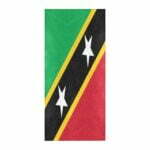 Saint Kitts and Nevis Flag Beach Towel 32" x 71"