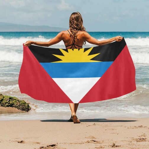 Antigua and Barbuda Flag Beach Towel 32" x 71"