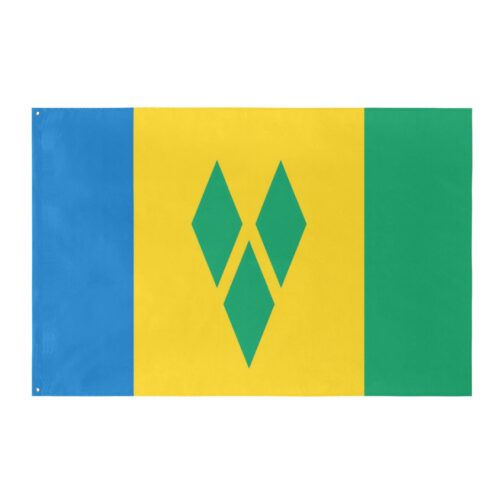Saint Vincent & The Grenadines Island Flag (5 Sizes)(One Side) - Image 2