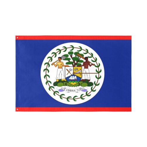 Belize Flag (5 Sizes)(One Side)