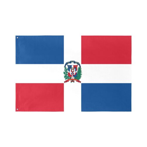 Dominican Republic Flag (5 Sizes)(One Side)