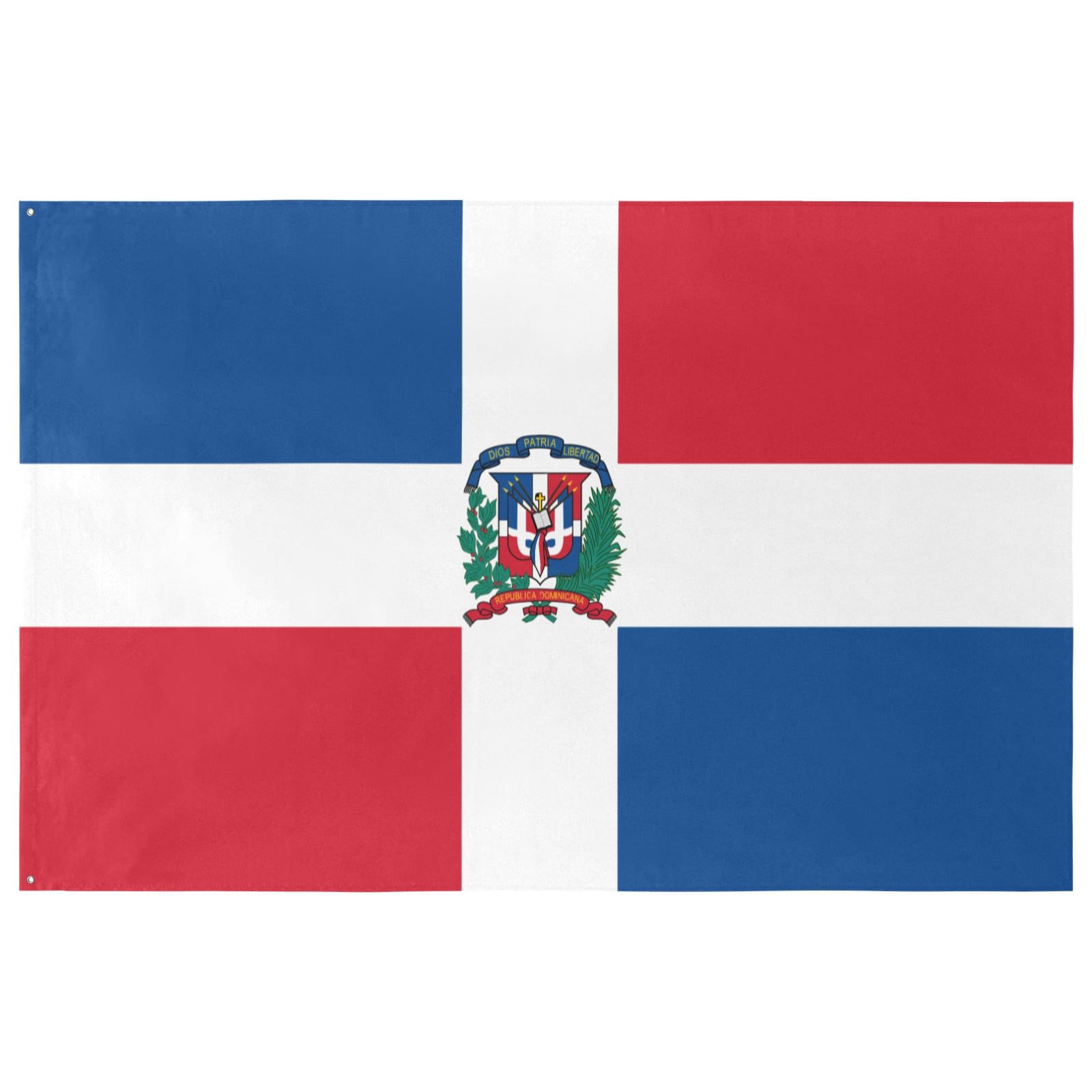 Dominican Republic Flag (5 Sizes)(One Side)