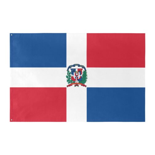 Dominican Republic Flag (5 Sizes)(One Side)