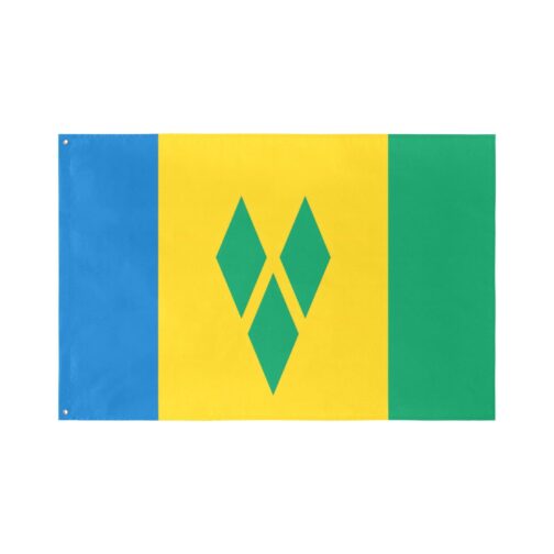 Saint Vincent & The Grenadines Island Flag (5 Sizes)(One Side) - Image 3