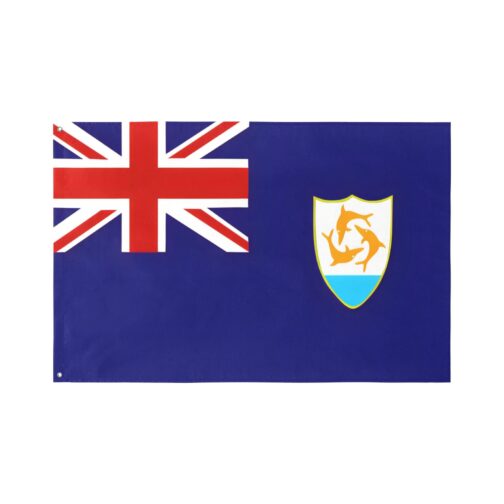 Anguilla Flag (5 Sizes)(One Side)