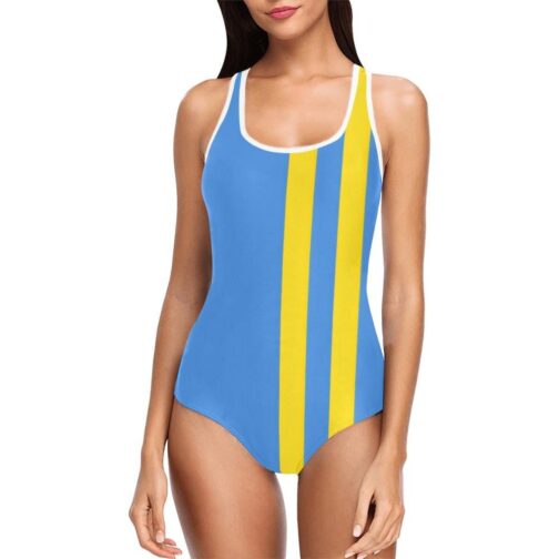 Aruba Vertical Stripe Women's Tank Top Bathing Swimsuit - Image 2