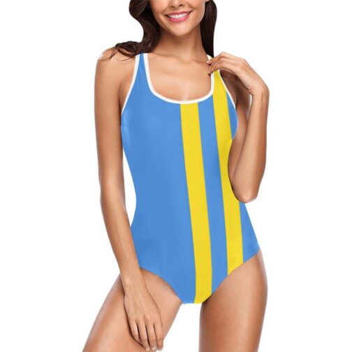 Aruba Vertical Stripe Women's Tank Top Bathing Swimsuit - Image 3