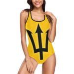 Barbados Flag Women's Tank Top Bathing Swimsuit