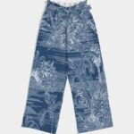 Blue Tiger Scene Women’s High-Rise Wide Leg Pants