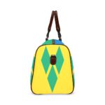 Saint Vincent and the Grenadines Flag Travel Bag (Brown)
