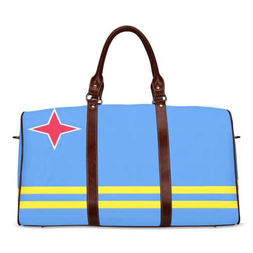 Aruba Flag Travel Bag (Brown)
